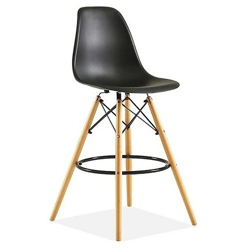 Taburete Piso Bar Eames Color Negro
