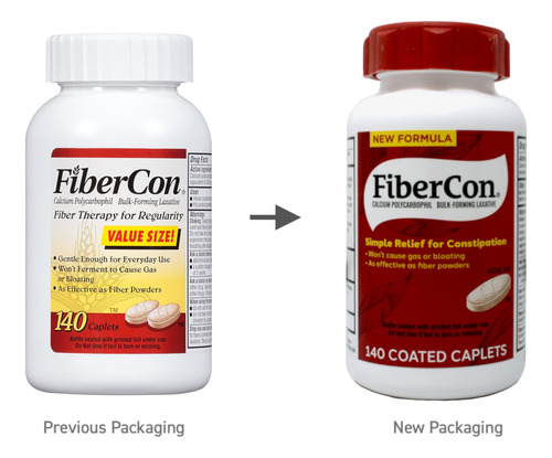 Fibercon Terapia Con Fibra 140 Tabletas X3