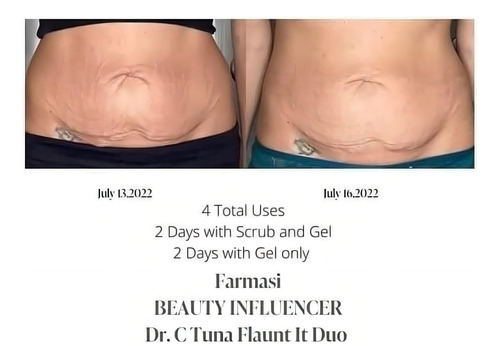 Set Exfoliante Y Gel Modelador De Cuerpo Flaunt It - Farmasi