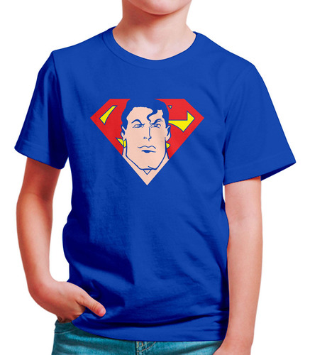 Polo Niño Superman Face (d0147 Boleto.store)