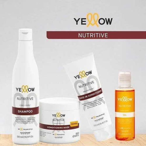 Kit Shampoo+mask+leave In Cond+ Serum Nutritive Yellow