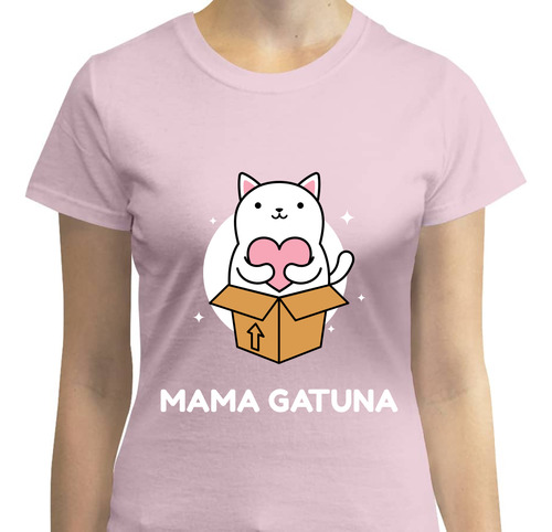 Playera Mujer Mamá Gato - Día De La Madre