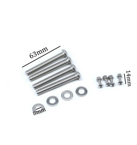 Soportes Alforjas Moto Harley Yamaha Honda Maletas Negro
