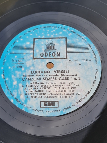 Vinilo Luciano Virgili Imp Italia Canzoni Siempre Care N.2 (Usado)