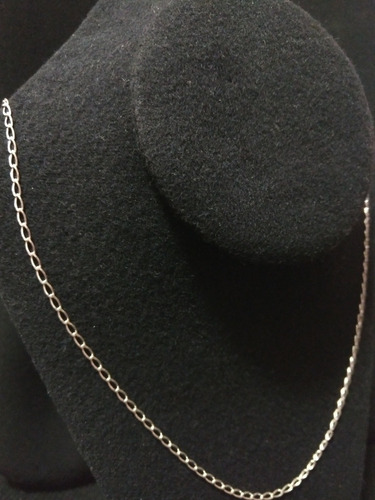 Imagen 2 de 5 de Cadena Plata Fina 925 Tejido Éxito Mujer Hombre Unisex 55cm