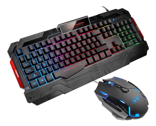 Teclado De Juego Gk806 Con Cable Gaming Mouse Combo Magegee