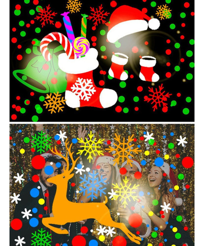 Luces De Proyección Navideñas Rotación De Colores 16 Patrone