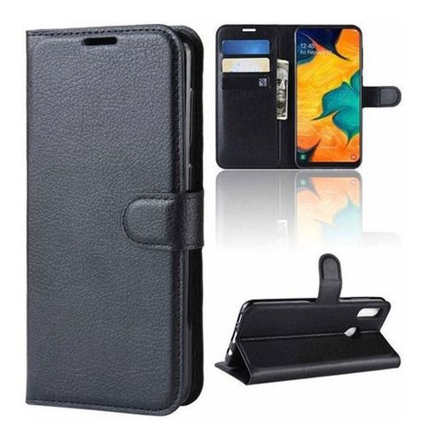 Imagen 1 de 3 de Estuche Protector Samsung S22 Billetera Negro - 69 Cases
