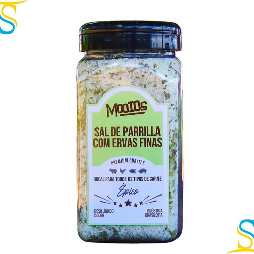 Sal De Parrilla Com Ervas Finas 550g - Mooios