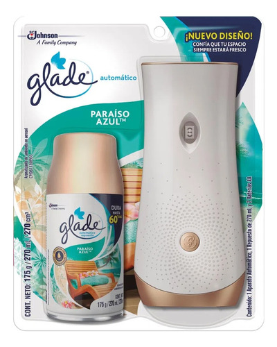 Aromatizador Automatico Paraíso Azul Glade