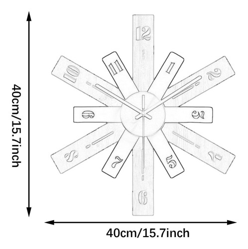 Reloj De Pared Minimalista, Reloj De Pared Moderno, Marrón