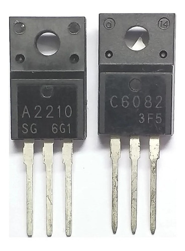 Imagem 1 de 1 de Transistor A2210  C6082 = 2sa2210  2sc6082  Original - Par