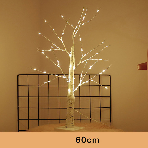 Árbol De Huevo De Pascua 60cm 55 Led Con Control Remoto