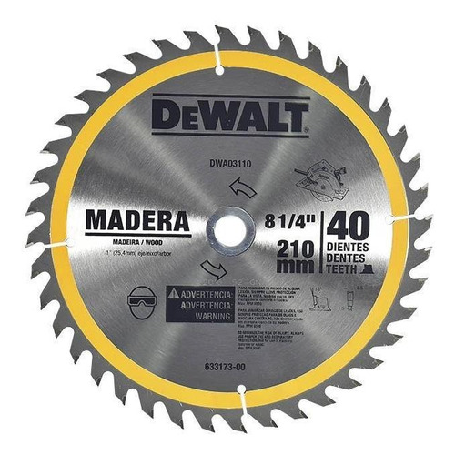 Disco De Corte General 8 1/4  X 40 Dewalt Dwa03110