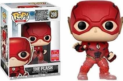 Flash 208 Funko Pop Summer Conv 2018 Liga Justicia Caja Daño