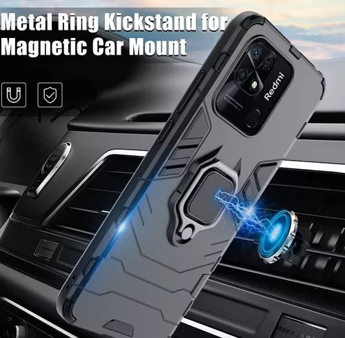 Funda Ring Armor Policarbonato Tpu Para Xiaomi Redmi Note 9