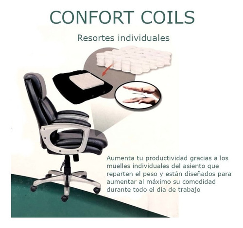 Silla Ejecutiva De Piel Ergonómica Premium