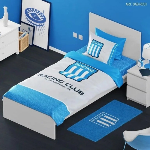 Juego Sàbanas Racing Club Twin Size Licencia Oficial