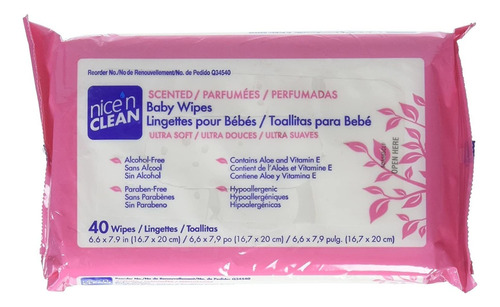 Pdi Nice N Clean Baby Wipes Toallitas Perfumadas Para Bebe