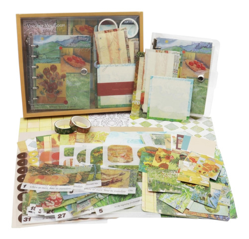 Kit Bullet Journal Scrapbook Álbum De Recortes Diy 155 Pzas