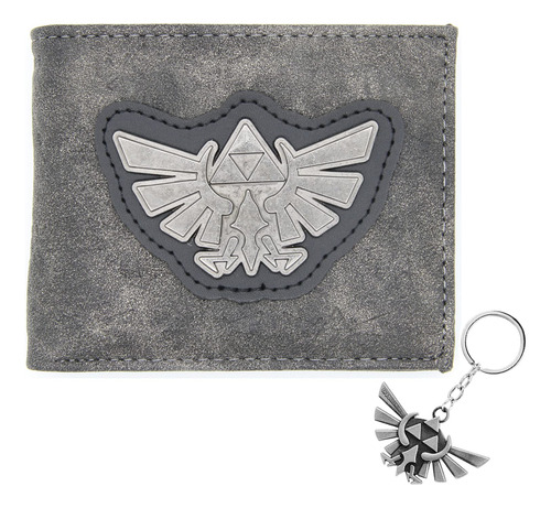 Cartera Y Llavero Zelda Breath Of The Wild Trifuerza Plate