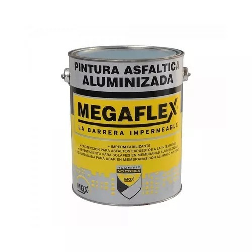 Pintura Aluminizada Megaflex X18lt + Pincel 10