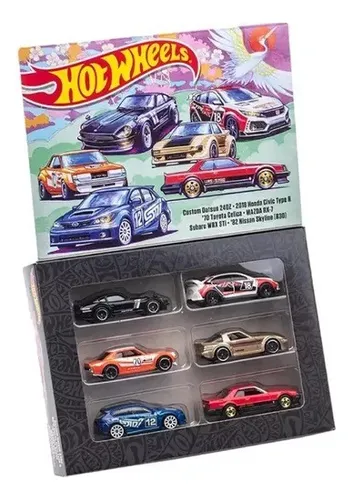 Hot Wheels Collector Multipack Jdm Com 6 Carrinhos - 1/64