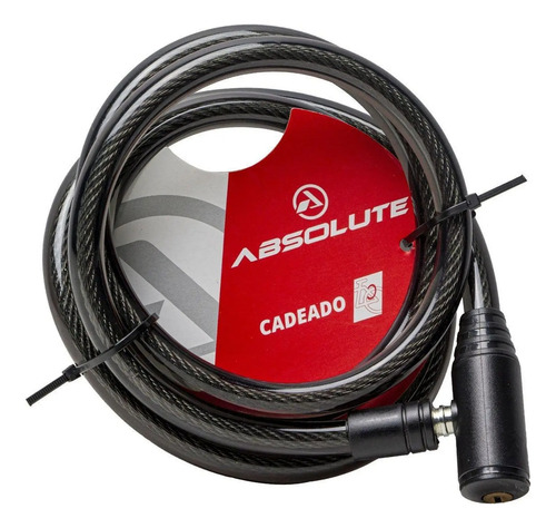 Cadeado Anti Furto Abolute Espiral 1.5mx12mm Com Chave
