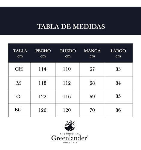 Chamarra Hombre Greenlander Pol6433 Parka Moda Gorra