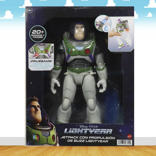 Buzz Lightyear Jetpack Figura Con Vapor Luz Y Sonido Mattel