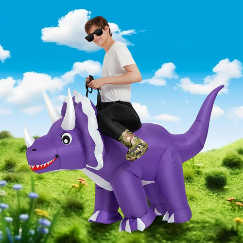 Disfraz De Dinosaurio Inflable Halloween Triceratop Disfraz