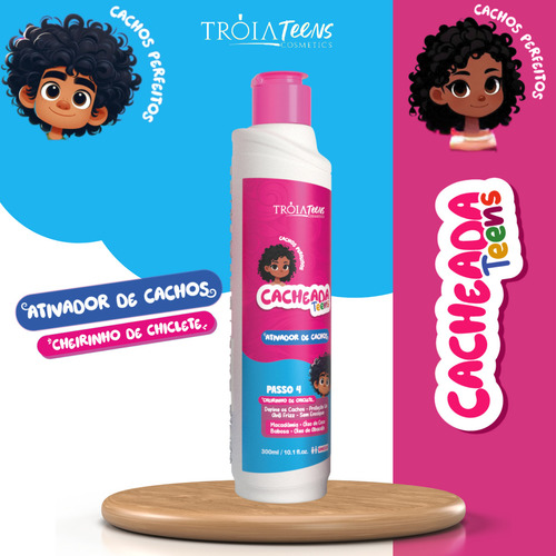 Ativador De Cachos Cacheada Kids Cheiro De Chiclete 300ml