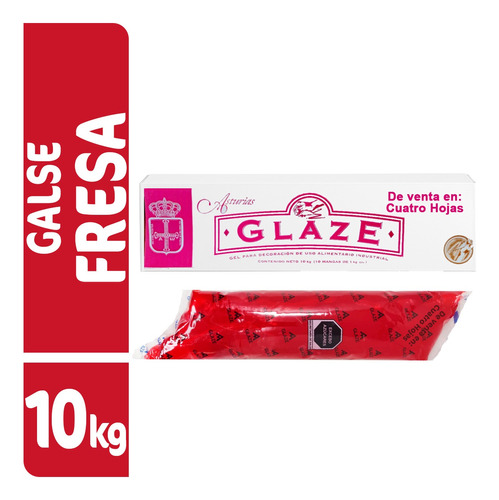 Glase Fresa Decoración Pastelería Repostería Lastur 10 Kg