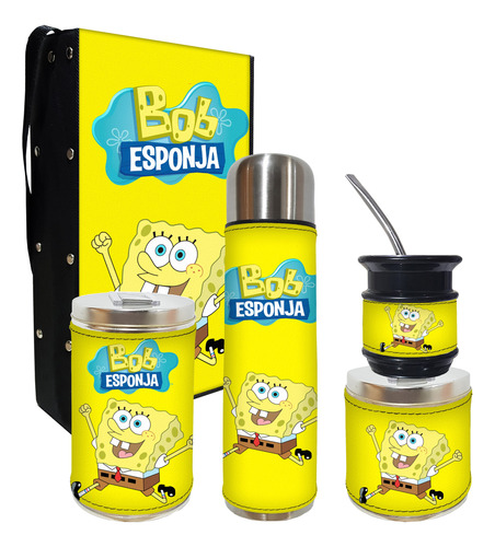 Set Matero 5 Piezas Abmntmy Bob Esponja Excelente Calidad