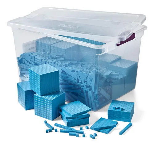comprar Base Ten Blocks Hand2mind 1610 Blocks Blue Plastic