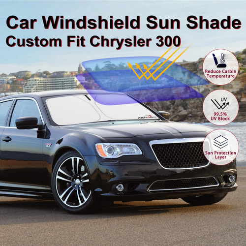 Para-brisa De Carro Sun Shade Motomate Custom Chrysler 300 0