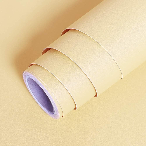 Lacheery Solid Contact Paper Yellow Peel And Stick Wallpaper