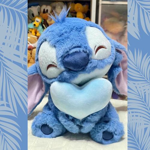 Peluche Cute Lilo Stitch Con Corazón Tierno Peludito Suave Stitch Con Corazón