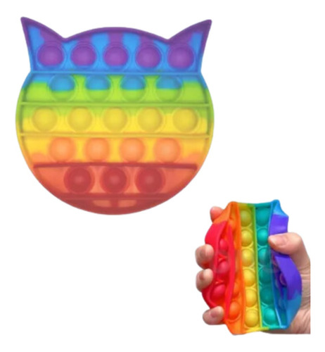 Pop It Fidget Toys Bubble Anti Stress Gato