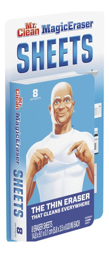 Mr Clean Magic Eraser 8pack Dry Sheets Thin Delgada Importad