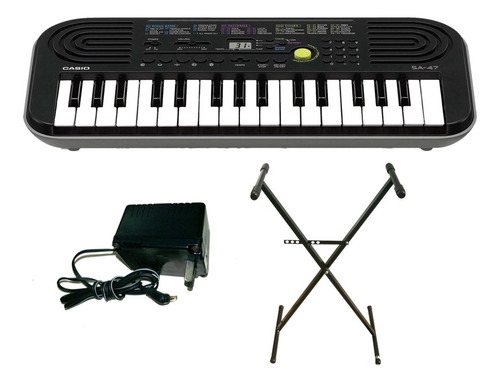 Combo Teclado Casio Sa46 + Soporte Tijera (a Medida) + Fuent