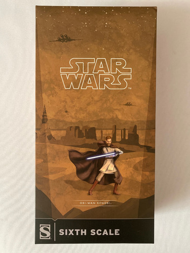 Obi Wan Kenobi Sideshow Sixth Scale Figure The Clone Wars 12 (Usado)