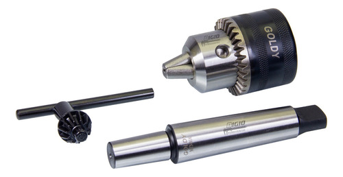 Mandril cónico con llave de 5/8, 3-16 mm y 3 varillas cónicas Morse