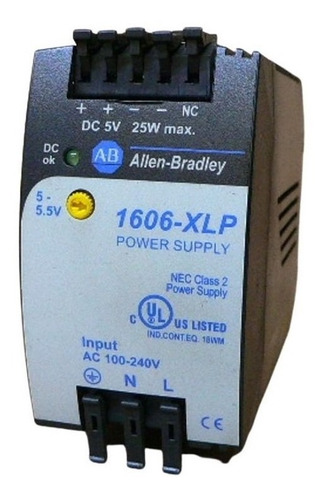 Allen Bradley 1606 Xlp25a Compact Power Supply, 25w, 5v Dc