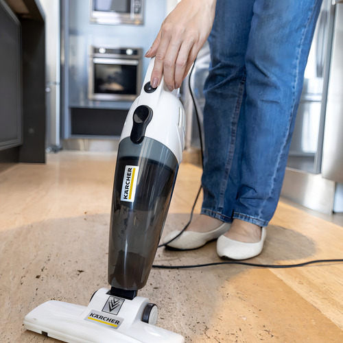 Aspiradora Vertical 2 En 1 Vcl 1 Karcher Color Blanco