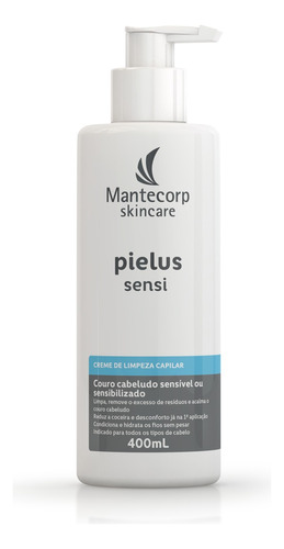 Creme De Limpeza Capilar 2 Em 1 Pielus Sensi 400ml Mantecorp