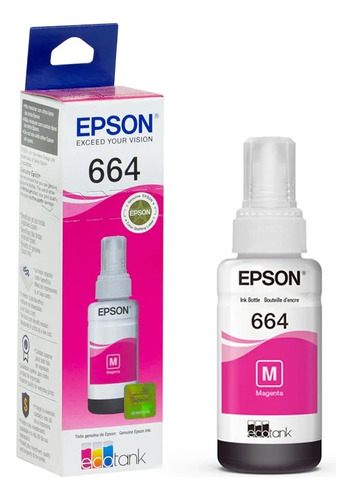 Tinta Epson T664 P L110 L200 L210 L300 L350 L355 L365 L395