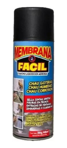 Membrana Fácil Aerosol Caucho Líquido Sellador Negro