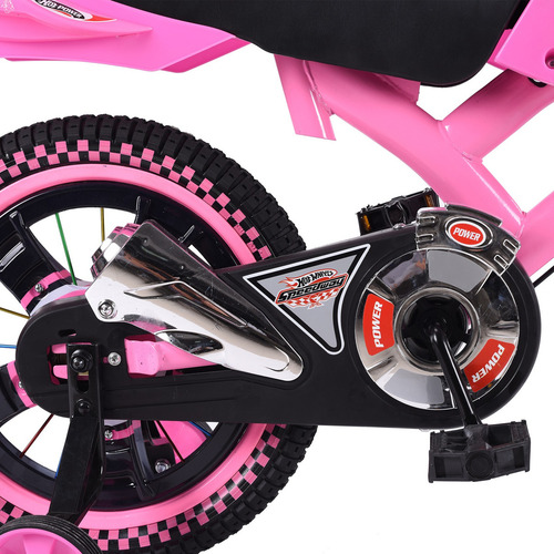 Aeiou Bicicleta Entrenadora Para Niños Baj95004 Rodado 16 Color Rosa Tamaño Del Cuadro 16