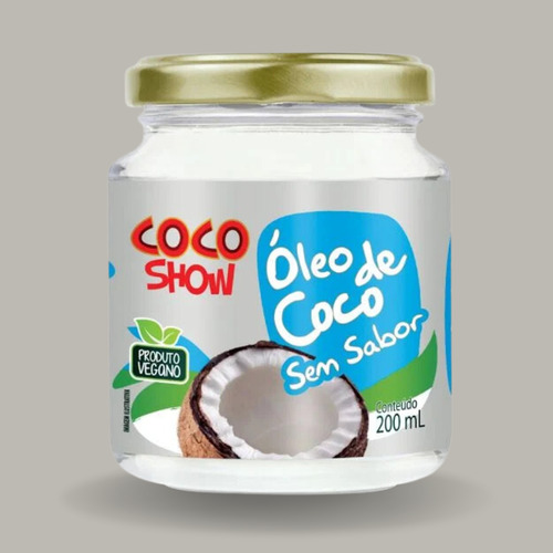 Kit C2 Óleo De Coco Sem Sabor 200ml Coco Show